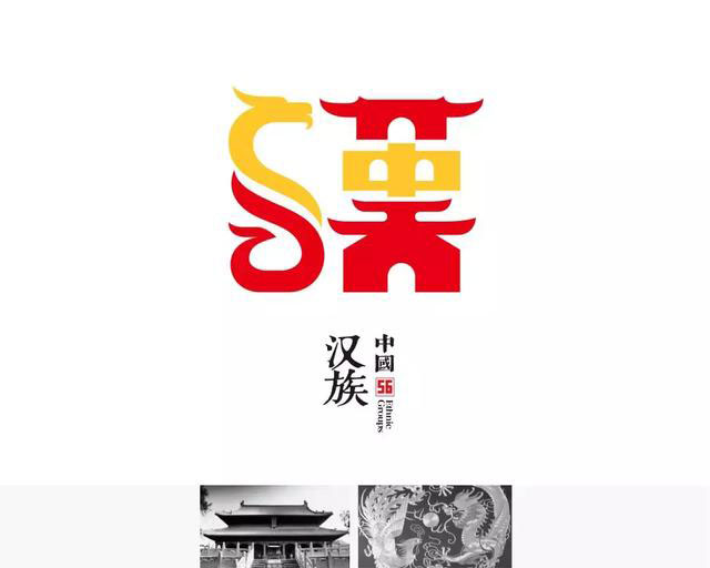 56个民族的标志设计,感觉这次再记不住要挨打